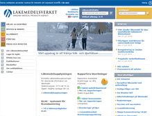 Tablet Screenshot of lakemedelsverket.se